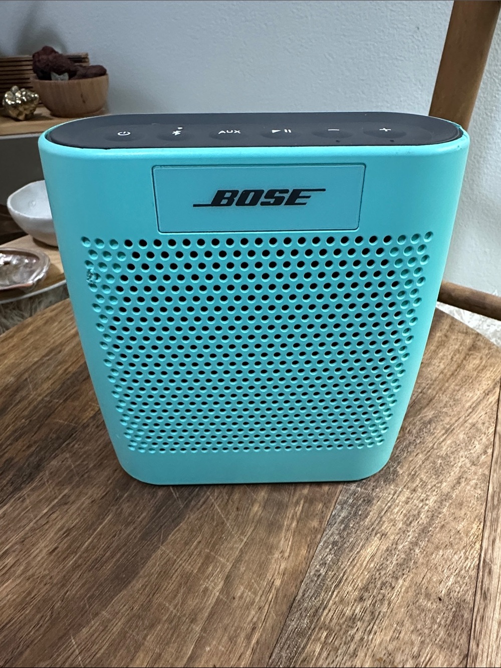 Bose Soundlink 415859 Portable Bluetooth Speaker Aqua Blue No Charging Cord